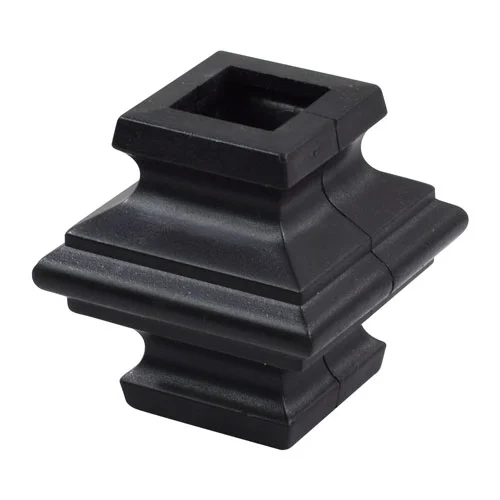 Plastic Knuckle, 2 Halves. Fits 1/2" Square
